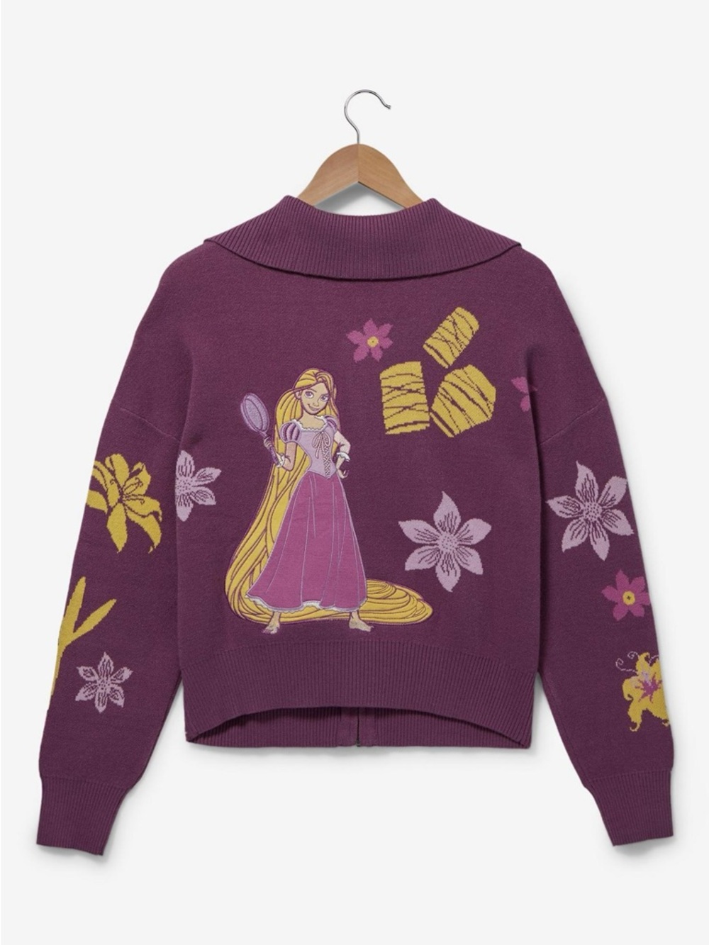 Boxlunch x Disney | Tangled Icons Zippered Women's Sweater